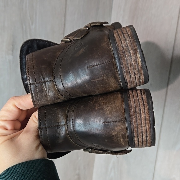 Born Women Pirlo Ankle Distressed Leather Boots shoes sz 7M - Picture 6 of 13